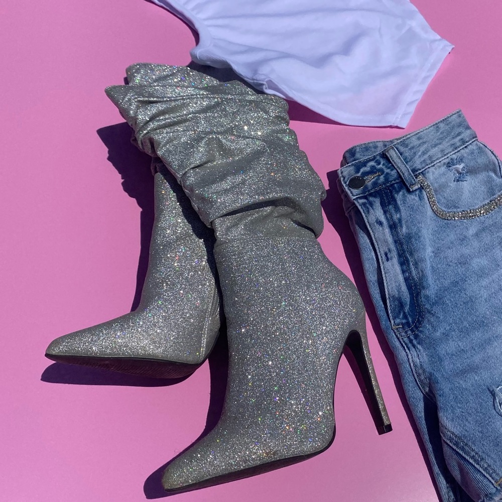 Glitter boots